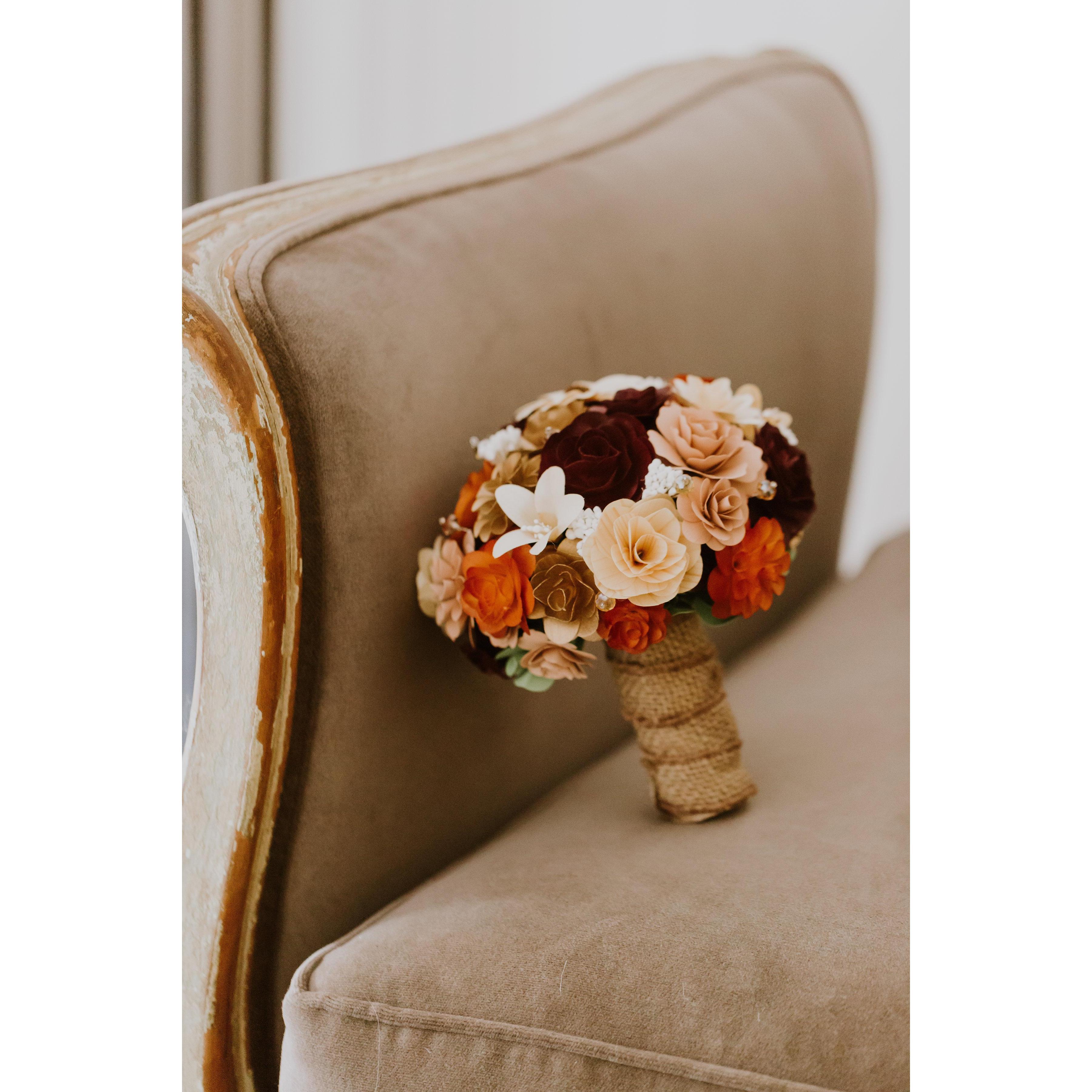 I have several of my besties to thank for finding me this awesome wooden flower arrangement. I love it and will cherish it always.
