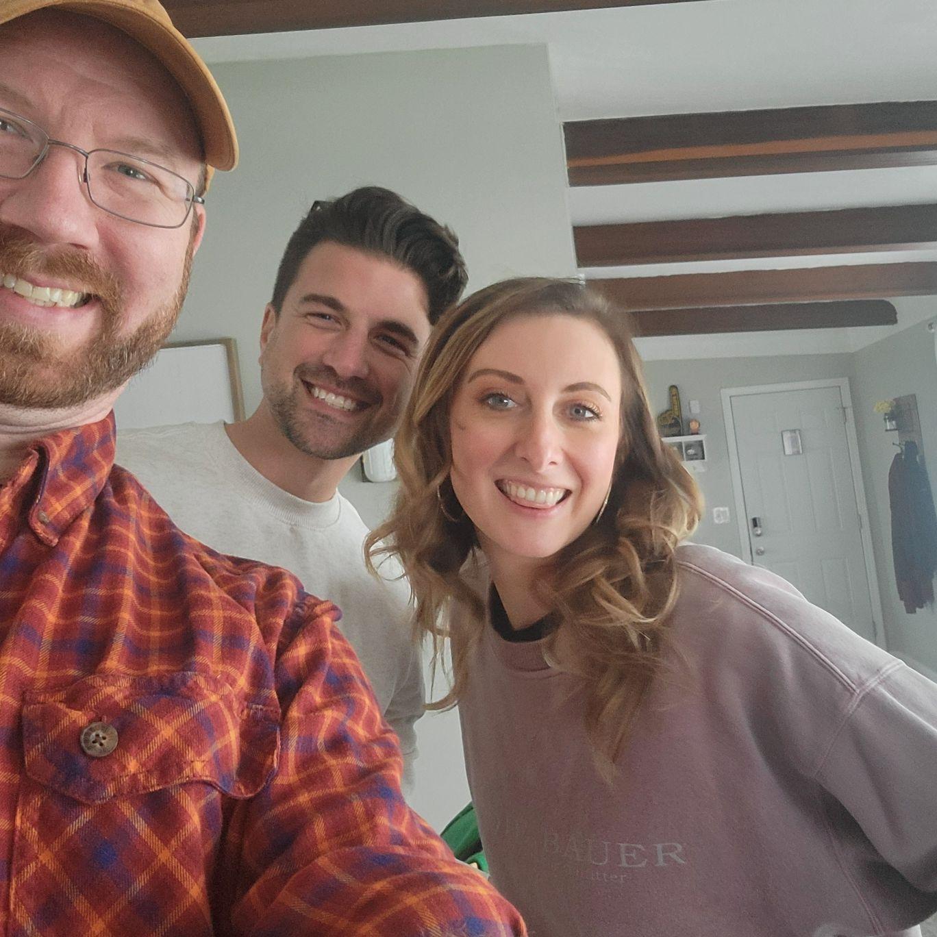That time Mark randomly showed up at the house and met Emma.
