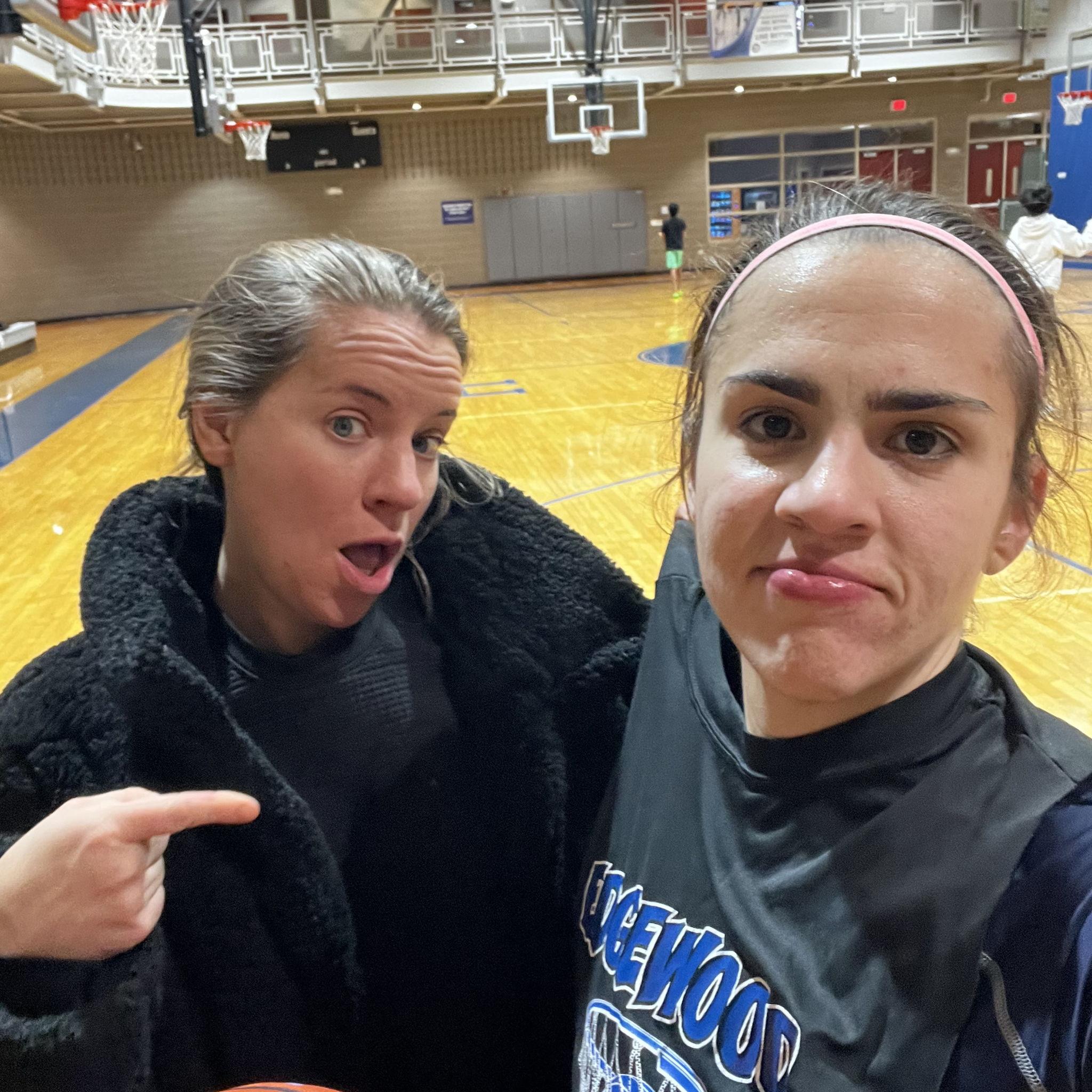 Hometown visit to the Highland Park Rec Center. Ask Lena's dad about how many hours he spent rebounding for her here...