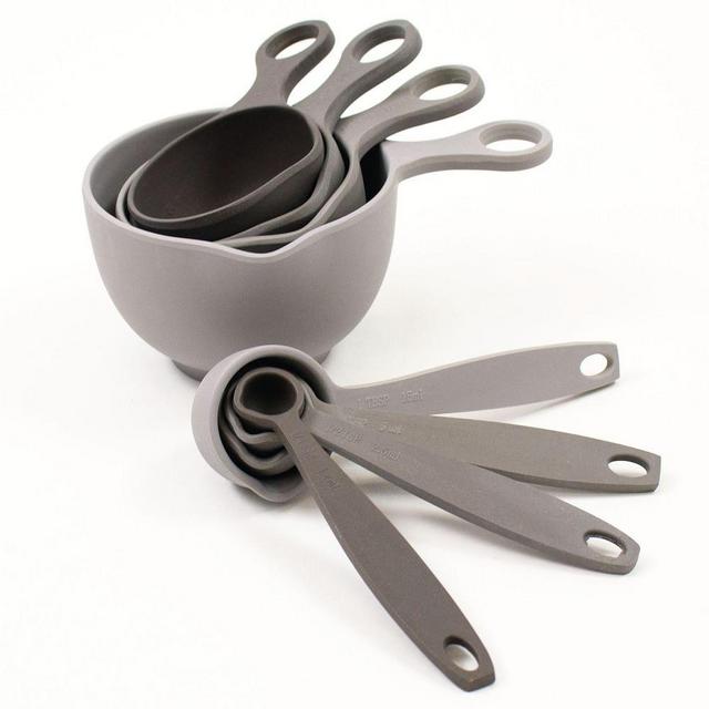 Bamboozle Measuring Cups & Spoons Bundle, Tonal Gray