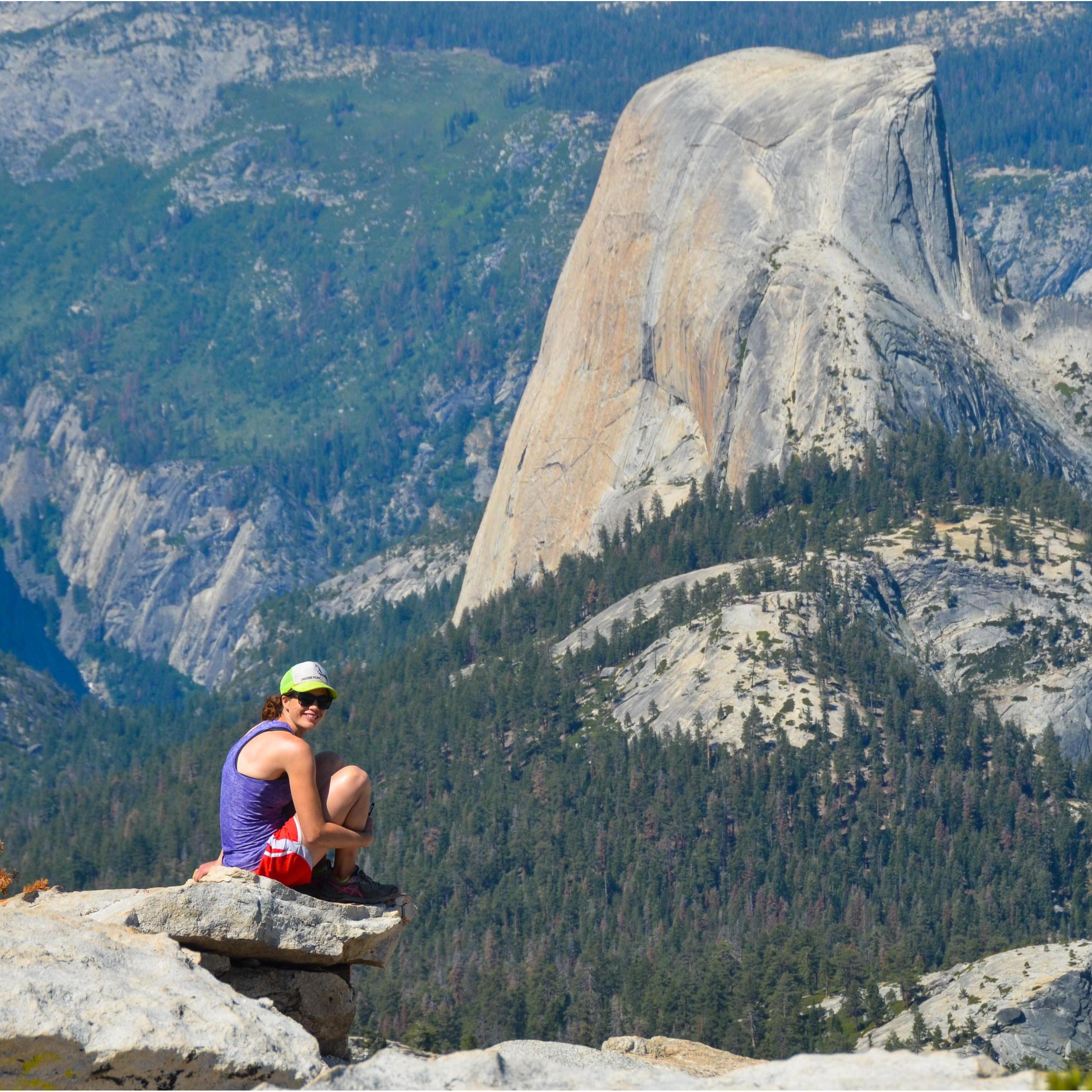 Marcy on a hike in the Yosemite Valley