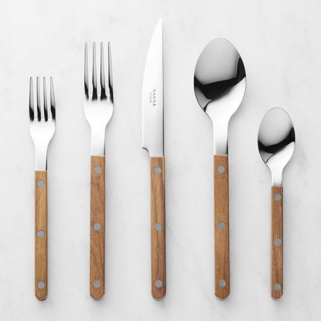 Sabre Bistrot 20-Piece Flatware Set, Teak