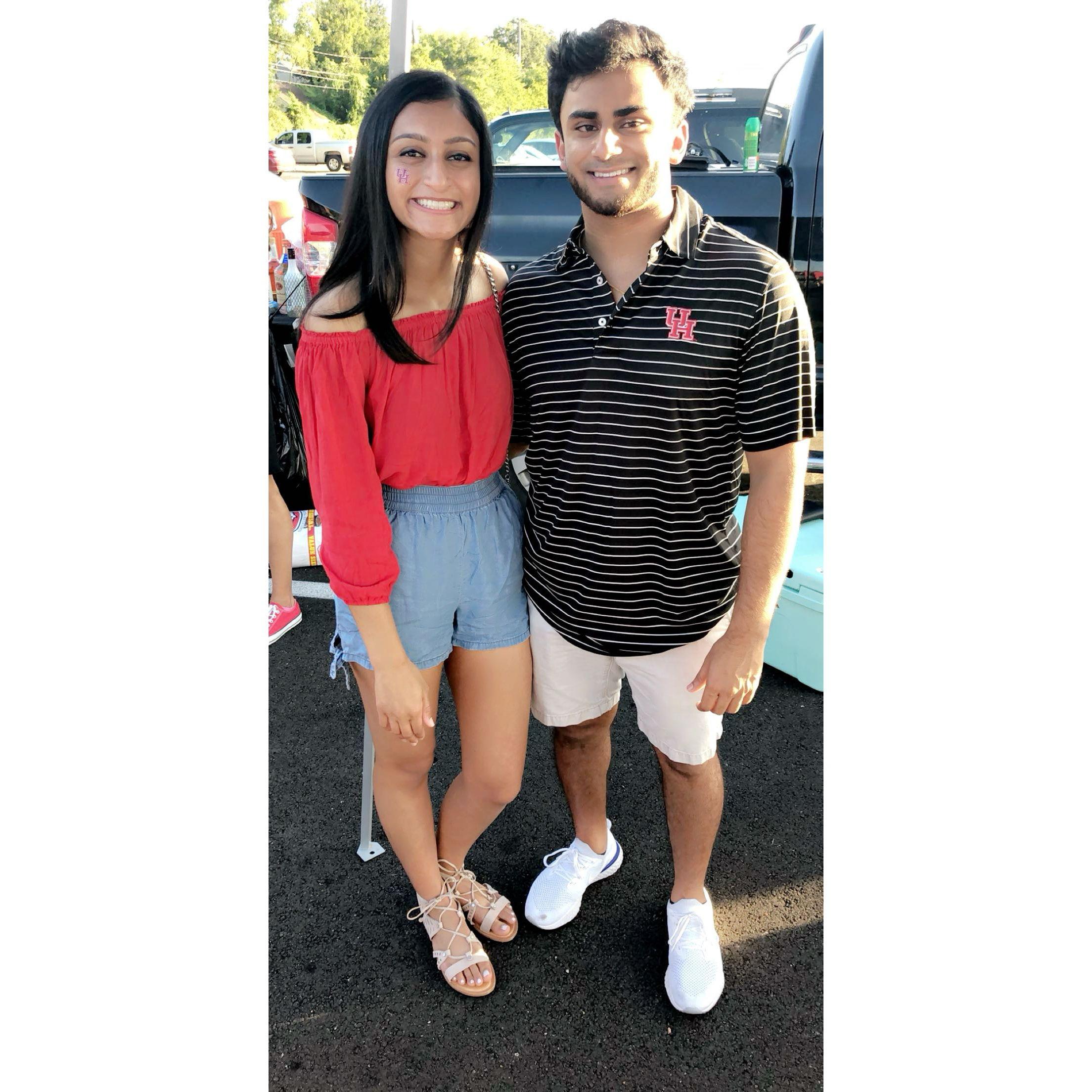 2018 - University of Houston (UH) tailgate during football season.