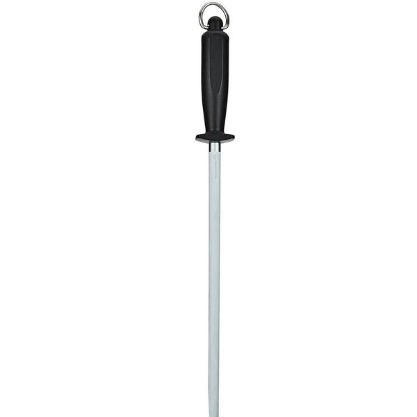 Victorinox Round Finecut Butcher Sharpening Steel, Black/Silver, 30 x 5 x 5 cm