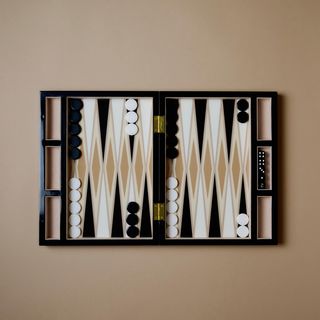 Lacquered Backgammon Set