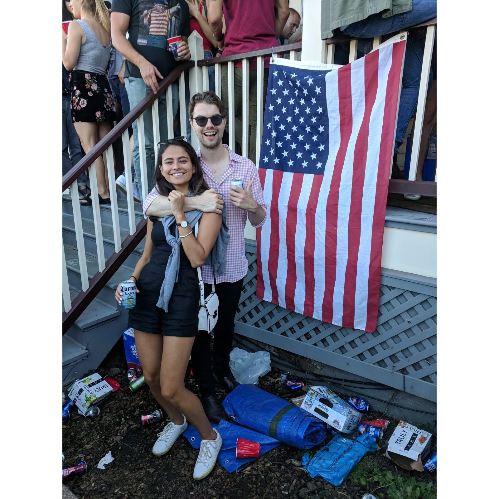 Celebrating "Fleet Week" in October 2018 as "friends"