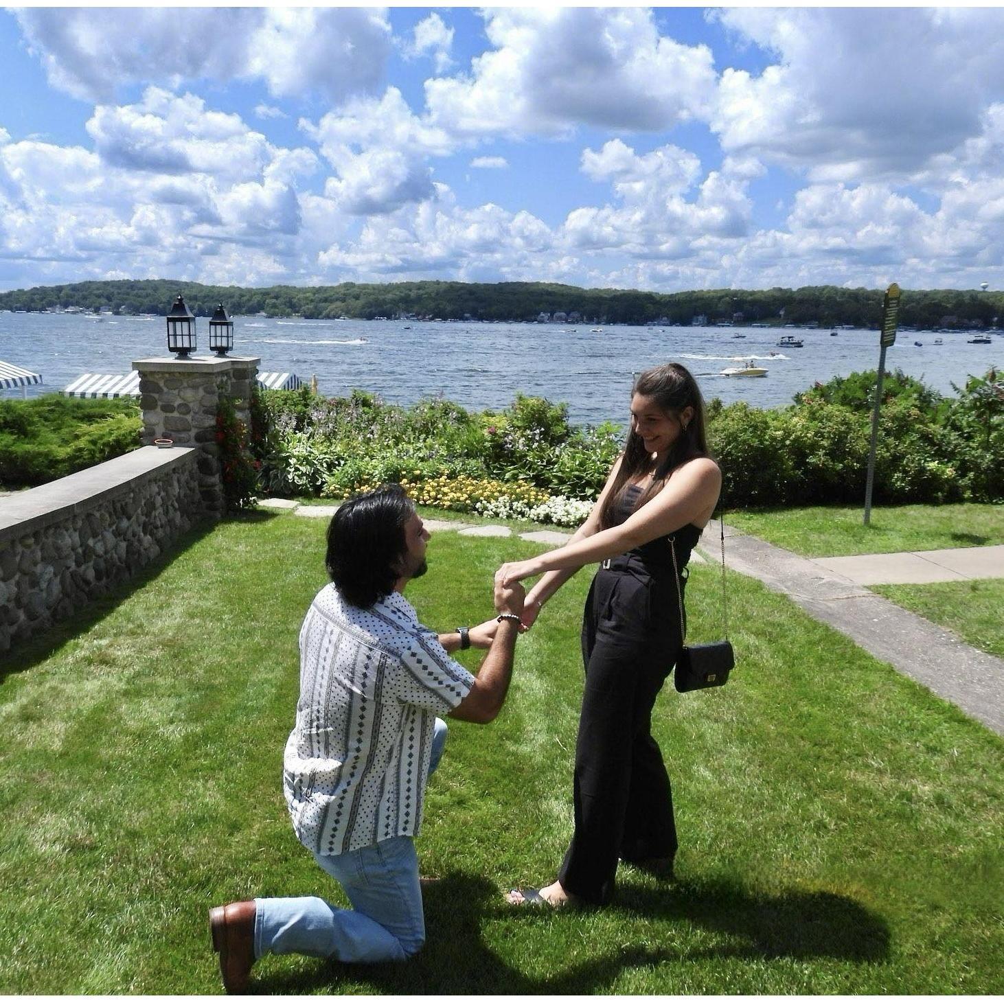 Hunter proposed in Lake Geneva on 7/6/24
