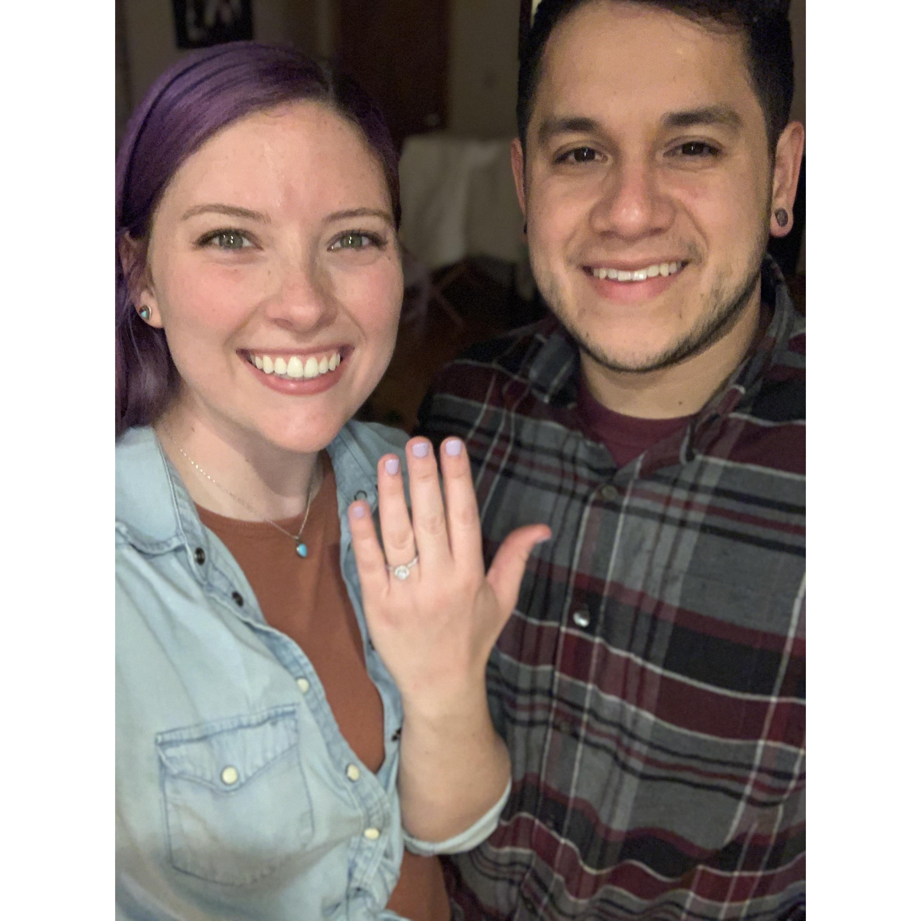 We're engaged!