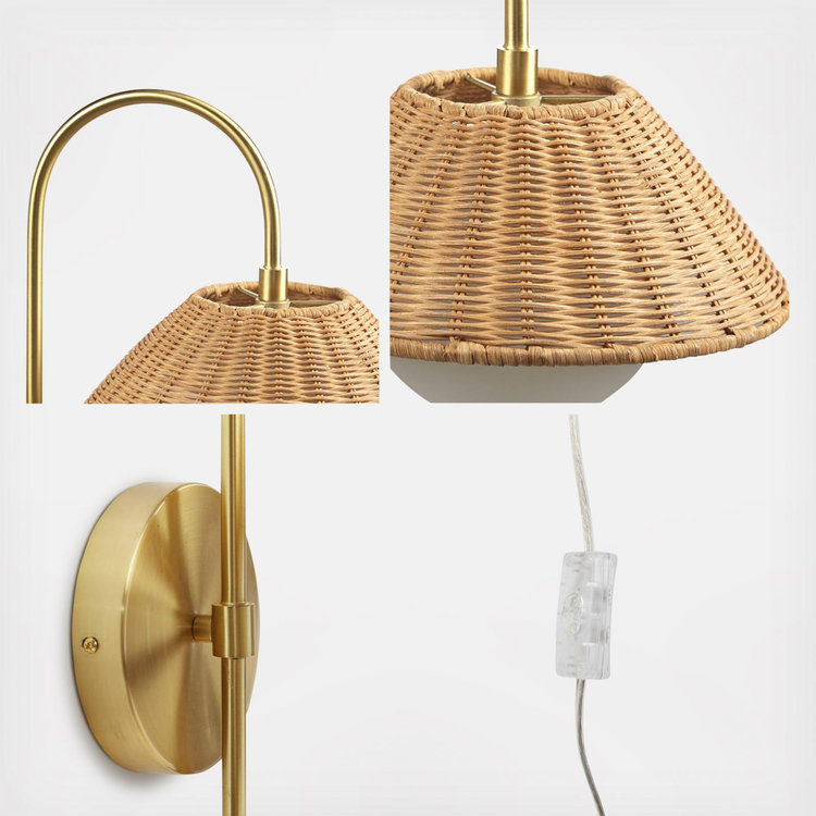 INK+IVY, Laguna Weave Wall Sconce | Zola