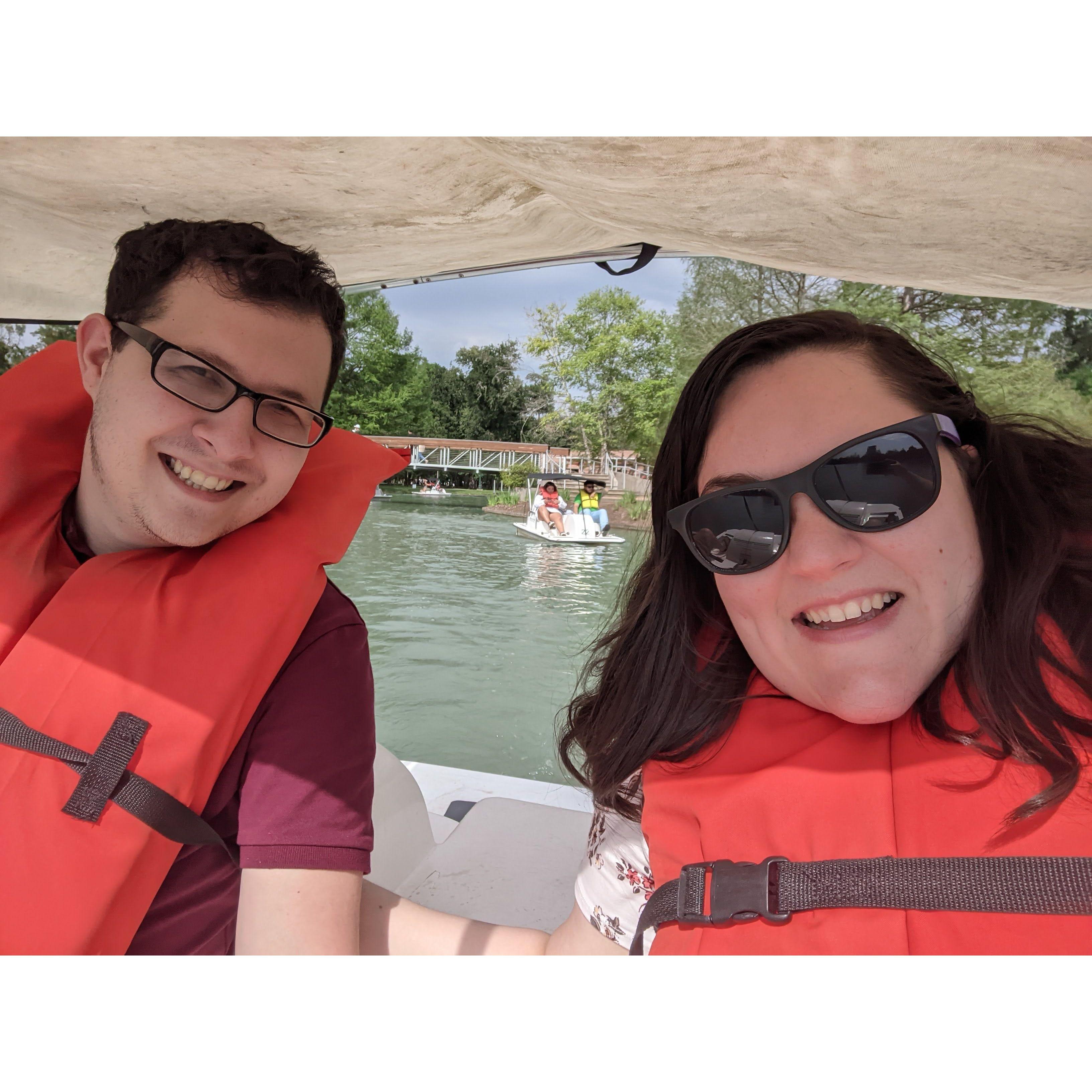 Hermann park paddle boats