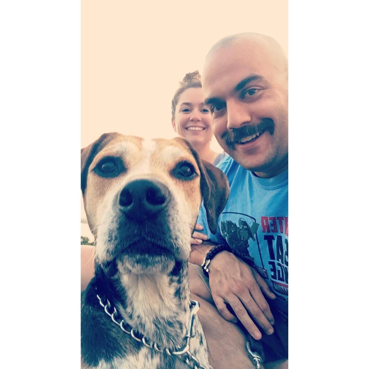 4th of July, 2017 with our buddy Red!