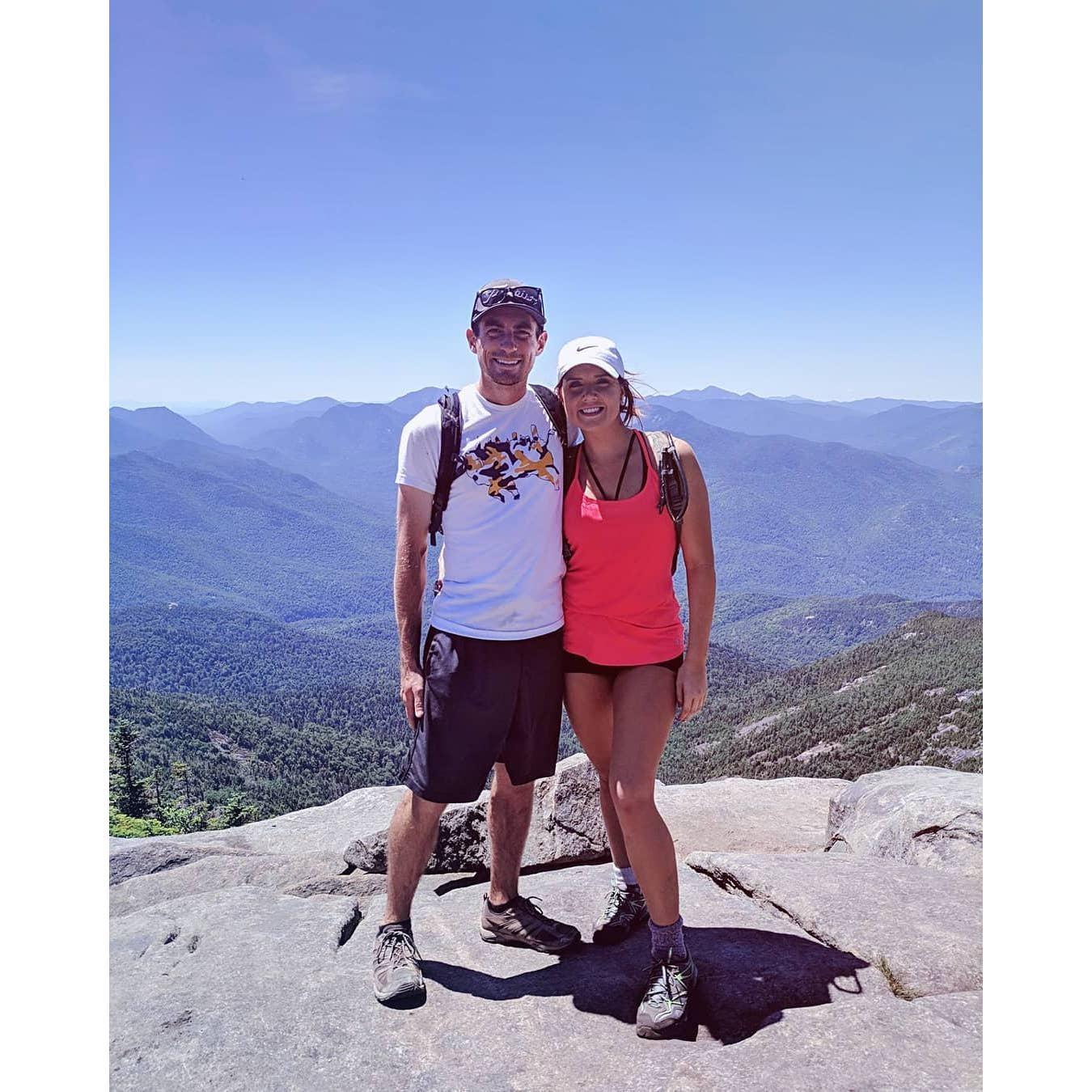 One of several grueling high peak summits that Jeremy and I hiked together, Giant Mountain!