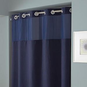 Hookless® Waffle 71-Inch x 74-Inch Fabric Shower Curtain in Navy