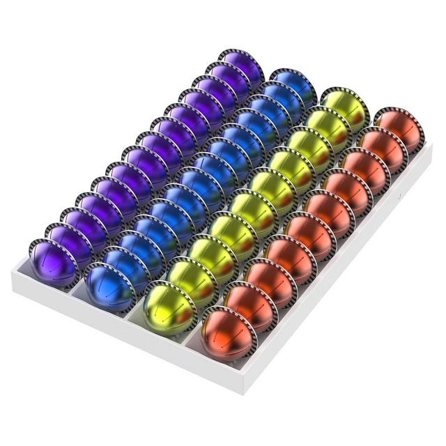 Coffee Pod Storage Holder Drawer Organizer for Nespresso Vertuo Capsule, Holder Tray Storage for Nespresso Pod, Compatible with 40 7.77fl oz or 56 1.35fl oz Pods for Kitchen Drawer, Office Countertop.