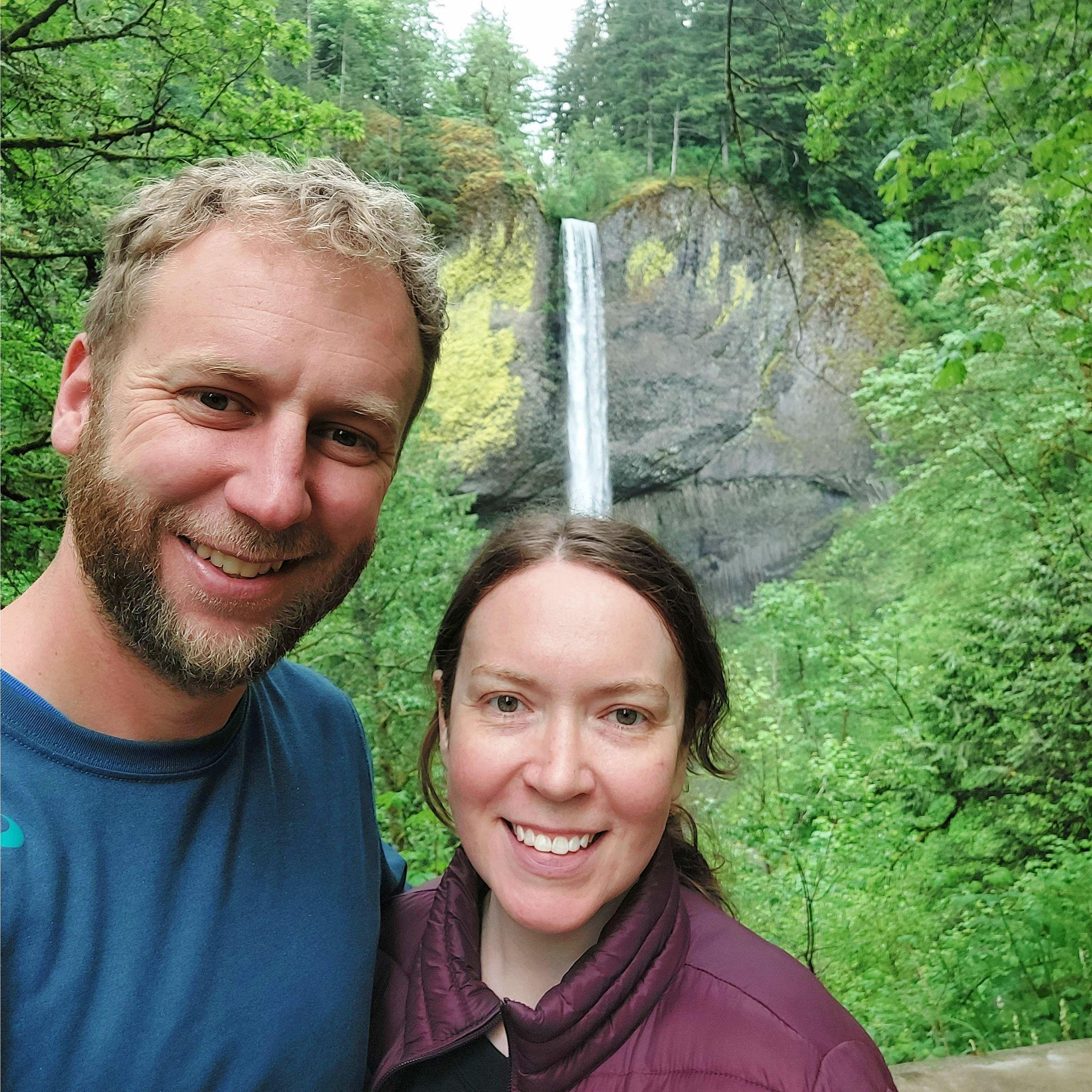 Waterfalls of the Columbia river gorge in Oregon