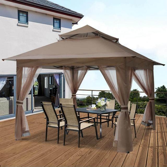 13 ft. W x 13 ft. D Steel Patio Gazebo