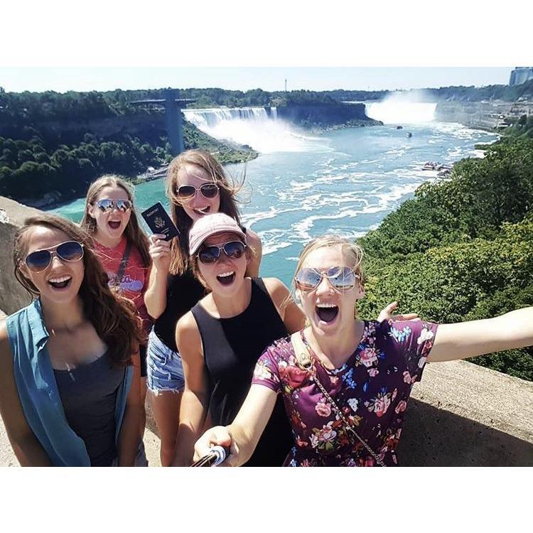 Niagra falls 2018 L to R: Annie, Bethany, Alayna, Bailey, Jodi
