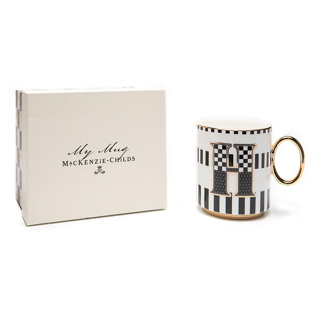 MACKENZIE-CHILDS My Mug, Decorative Ceramic Coffee Cup with Handle, H