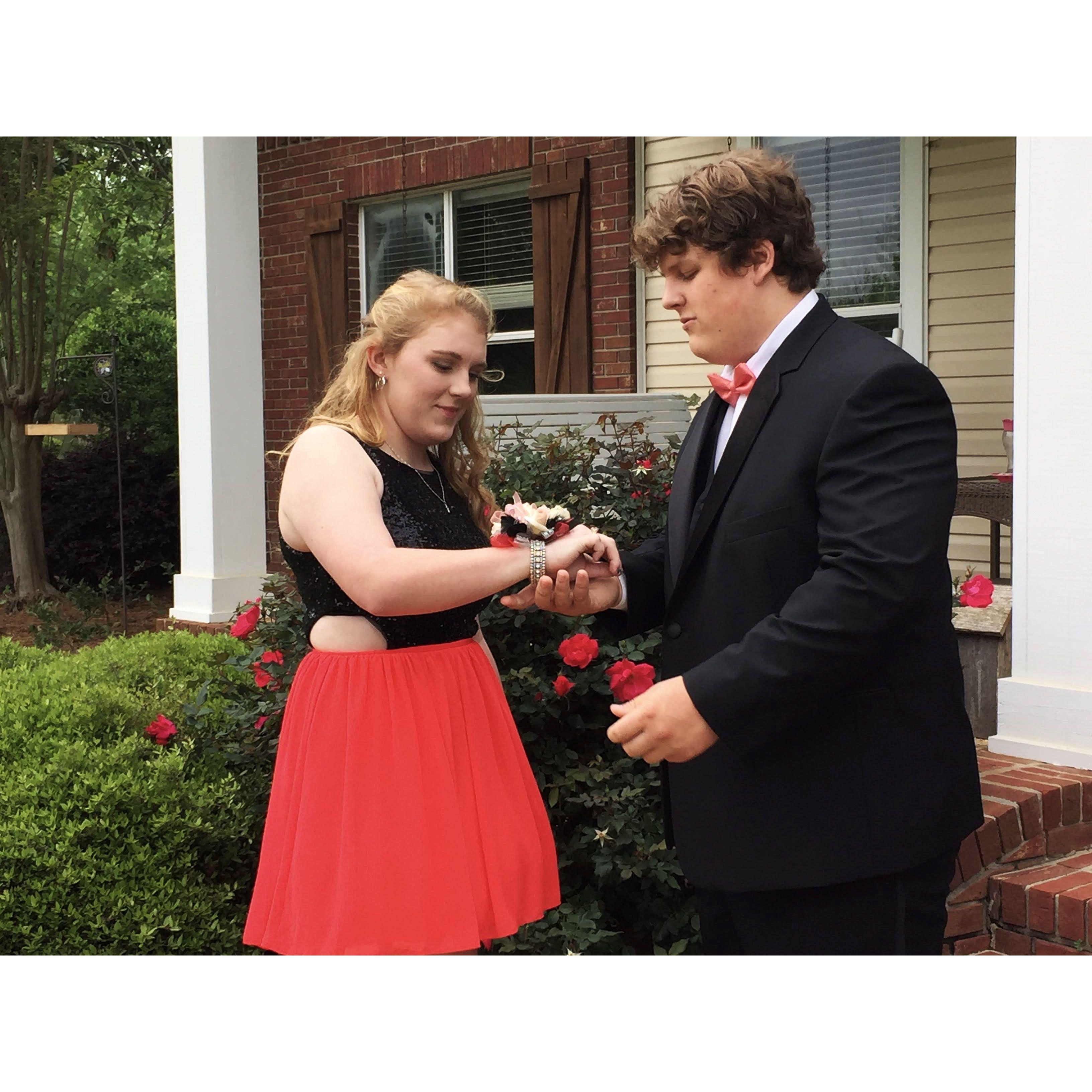 Junior prom April 16, 2016- We use this as our anniversary
