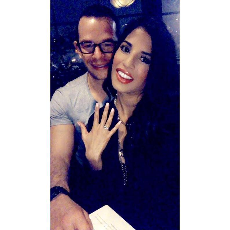 Night we got engaged at 800 Maple.