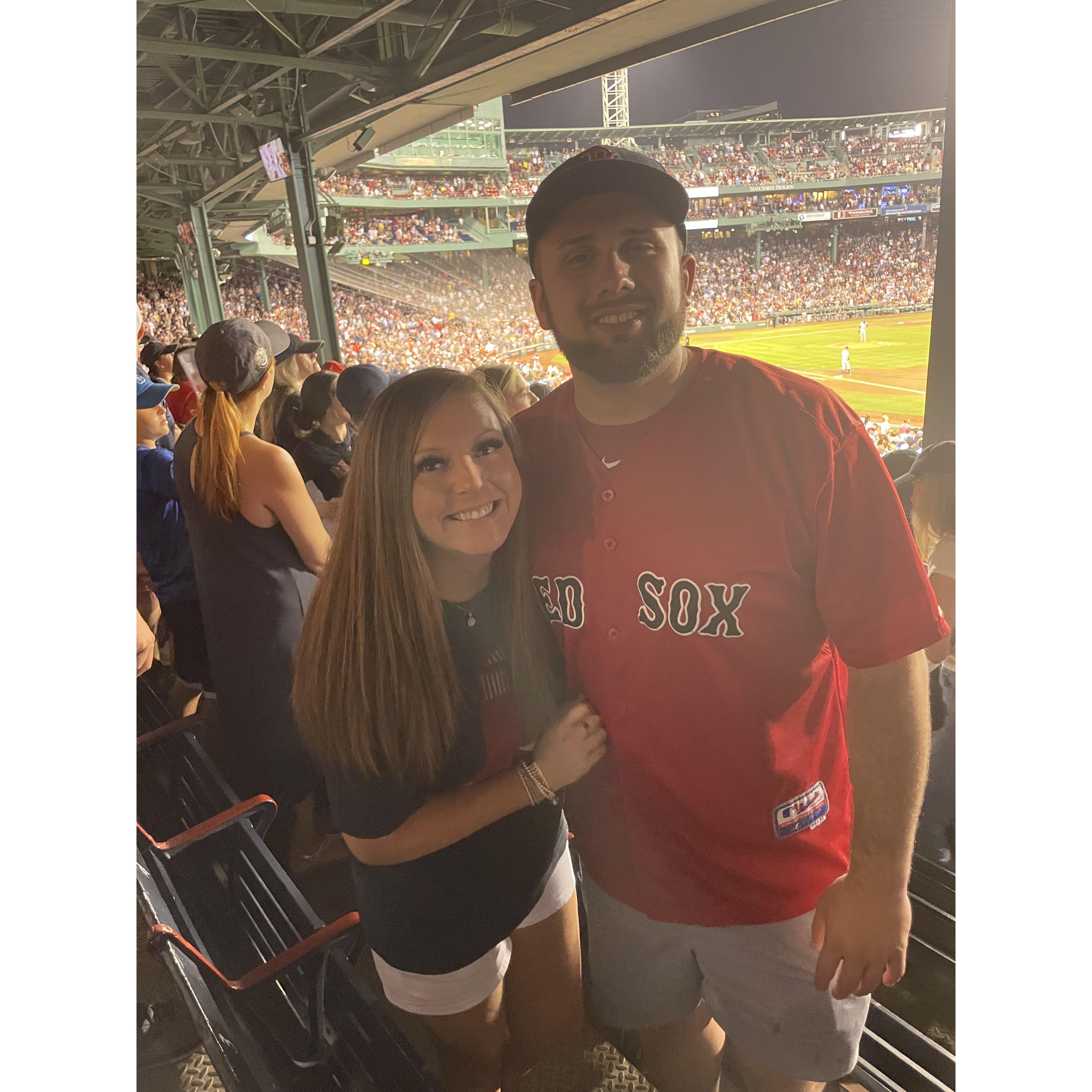 First visit to Boston, MA to see the Red Sox play at their stadium!