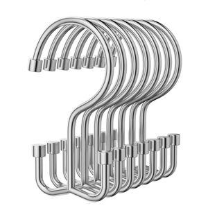 Shower Curtain Hooks, 12 Pcs, Chrome