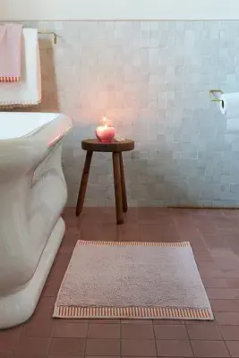 Sloane Cotton Embroidered Bath Mat