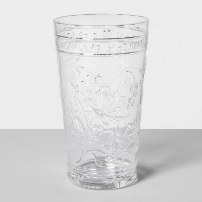 22oz Plastic Floral Embossed Tall Tumbler - Opalhouse™