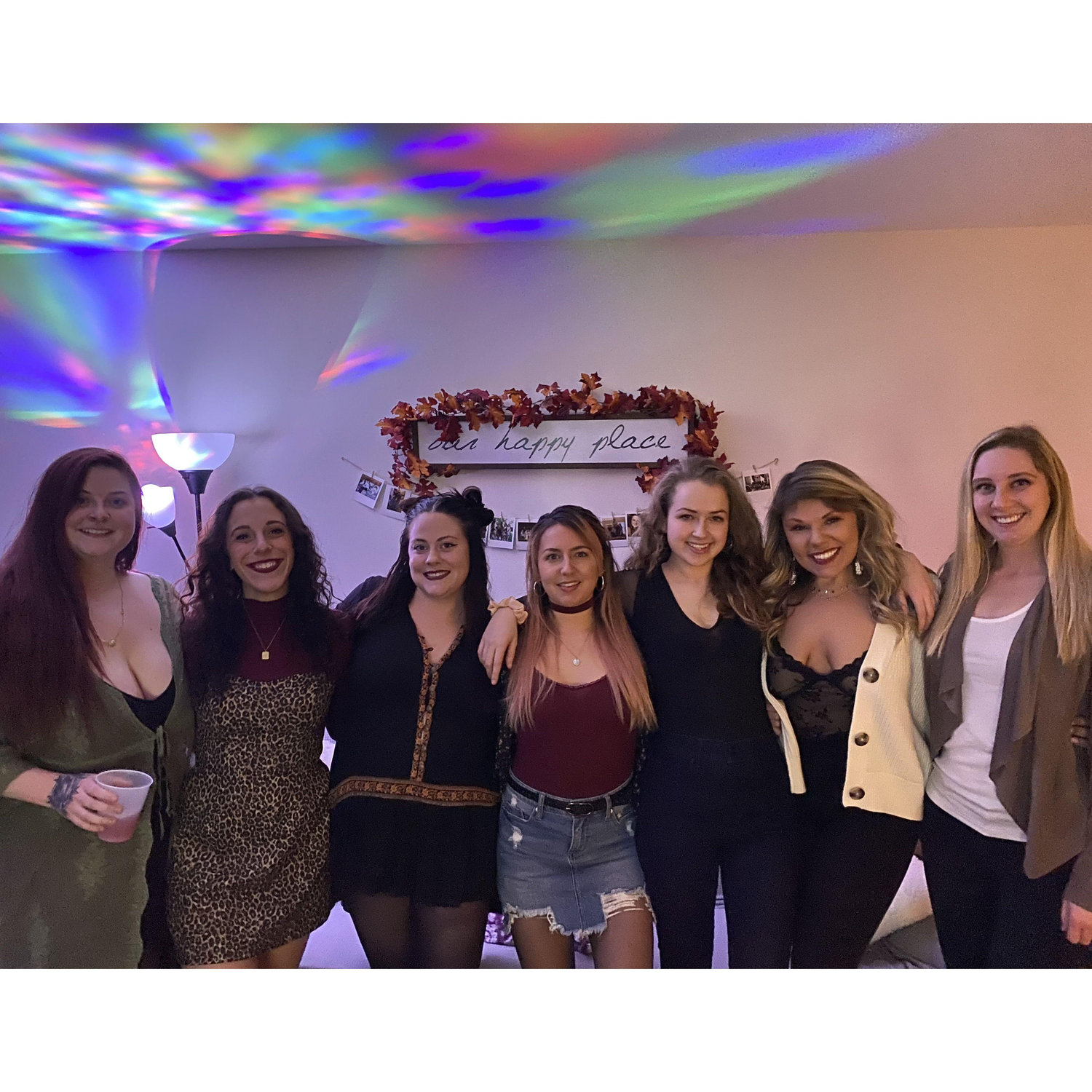 One of my birthdays at River Drive apartments featuring the gals