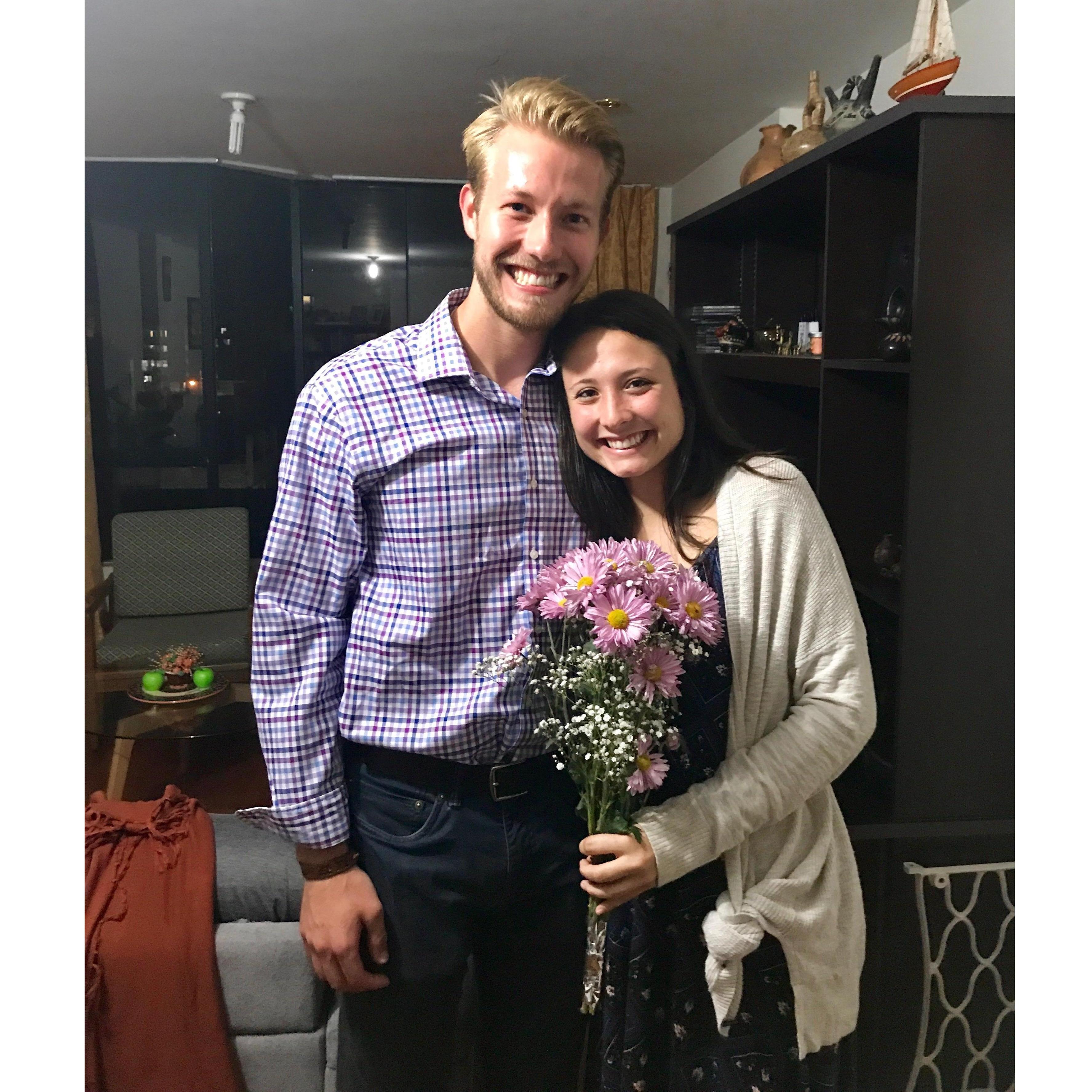 The night we started dating while in Peru (2017)
