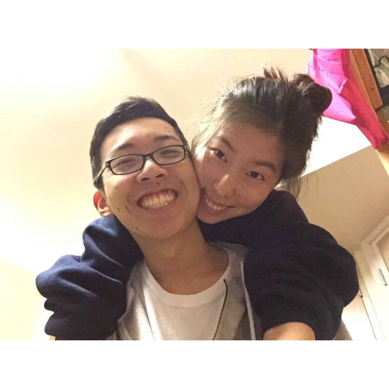 2014--Victoria's freshman year dorm room at UCLA the first time Edward visited.