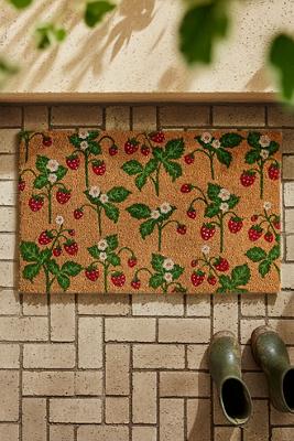 Strawberry Patch Coir Doormat