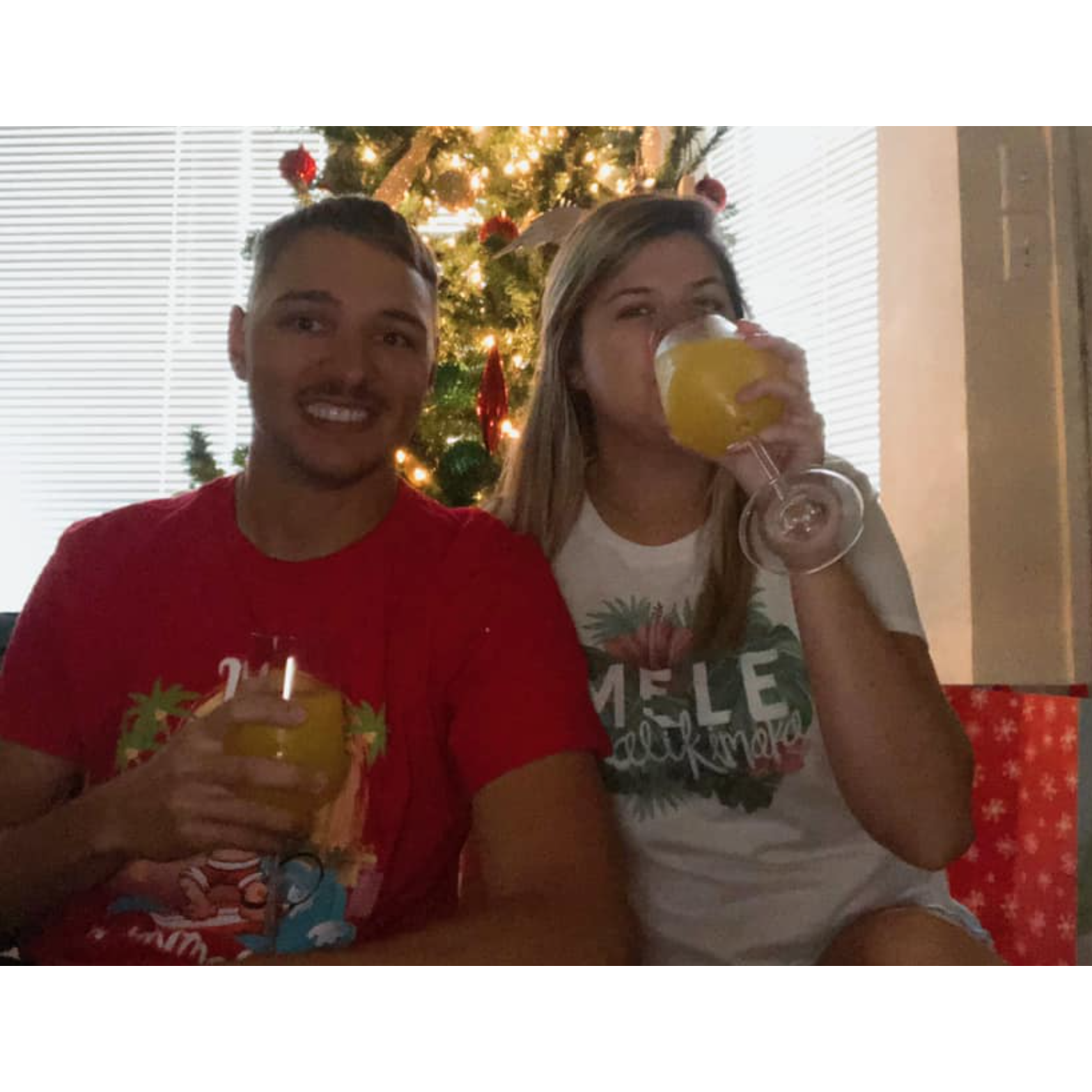 Zack says that's enough photos now! First Hawaiian Christmas 2019!