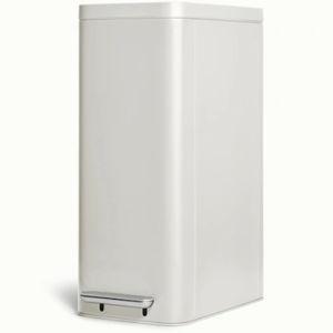 45L Slim Step Trash Can in Stone