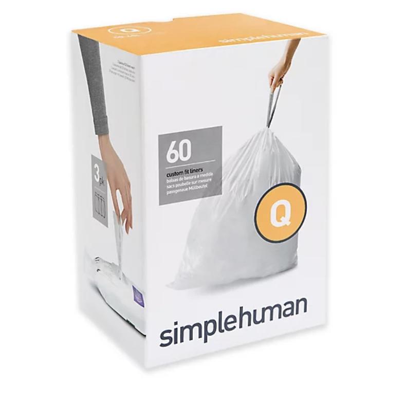 simplehuman® Code Q 60-Pack 50-65-Liter Custom Fit Liners