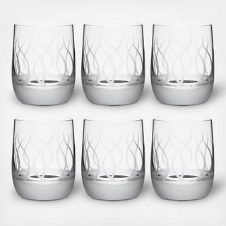 Blade Old Fashioned Glass, Set of 6