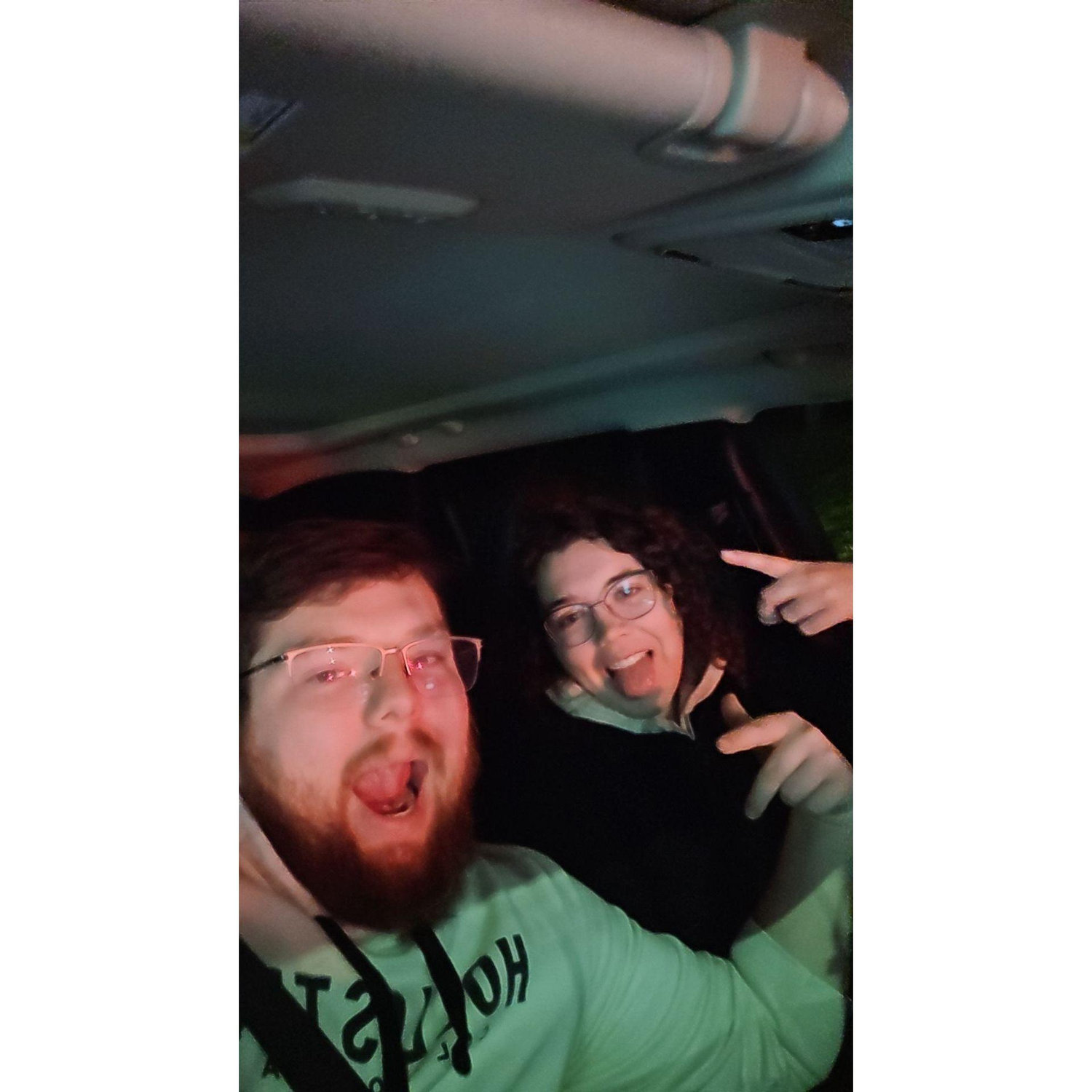 Partying in the car!!!!