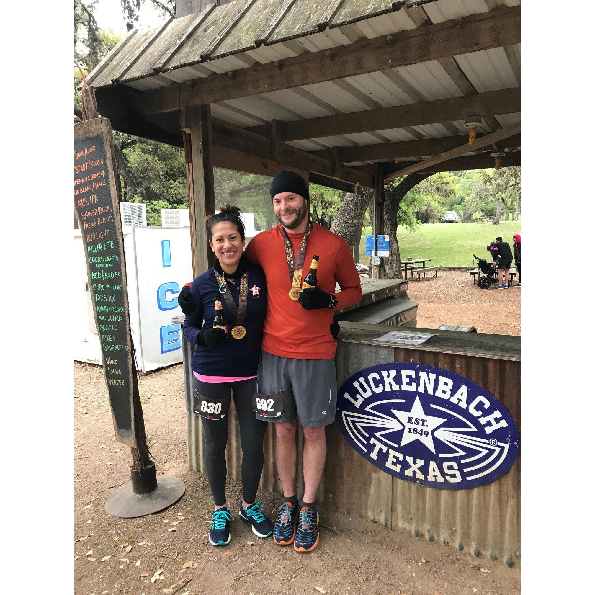 Outlaw Half-Marathon 2018 Luckenbach, Texas