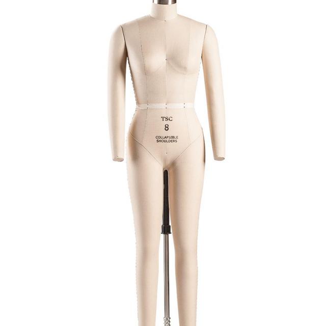 Professional Female Full Body Dress Form w/ Collapsible Shoulders and Removable Arms