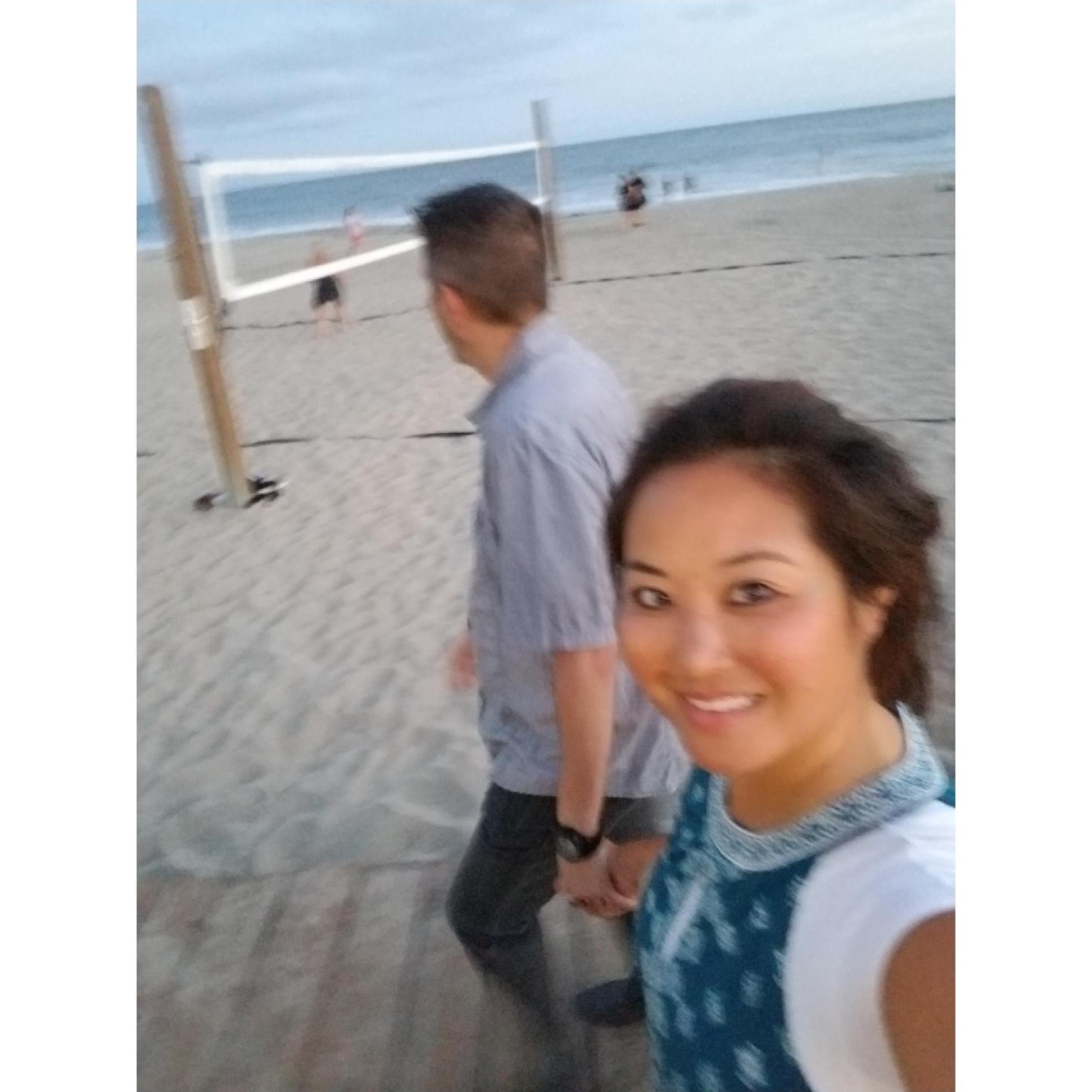 First physical meeting after talking on the phone for a month! Third day was our first official date in Laguna Beach.