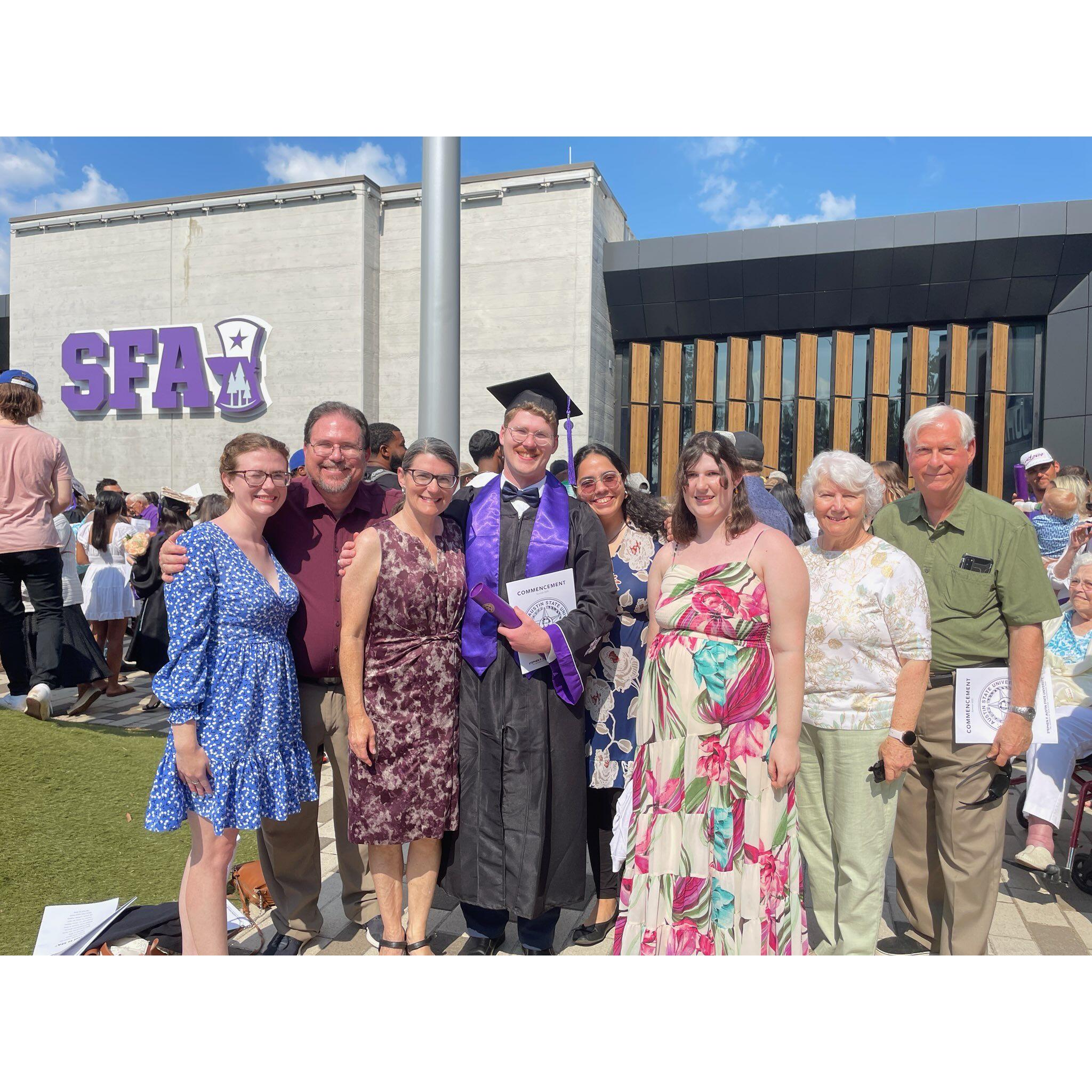 After graduation with some of the family this time lol.