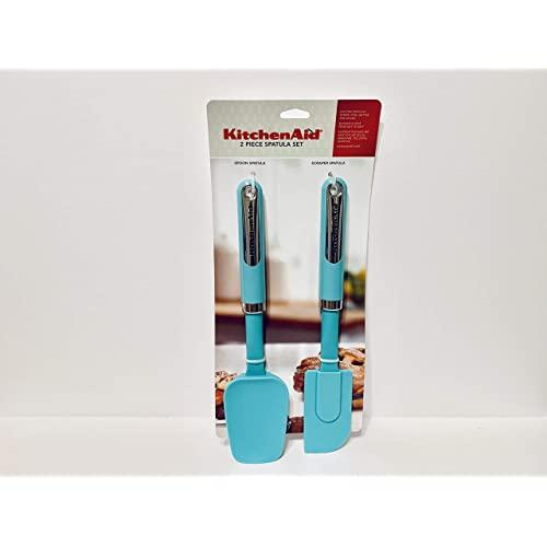 KitchenAid Classic Spatula Set, Set of 2, Aqua Sky
