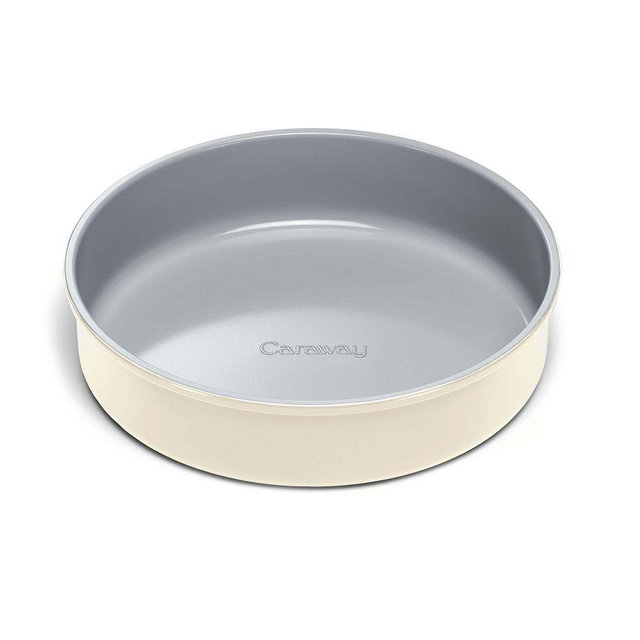 Caraway Non-Stick Ceramic Round Pan, Cream