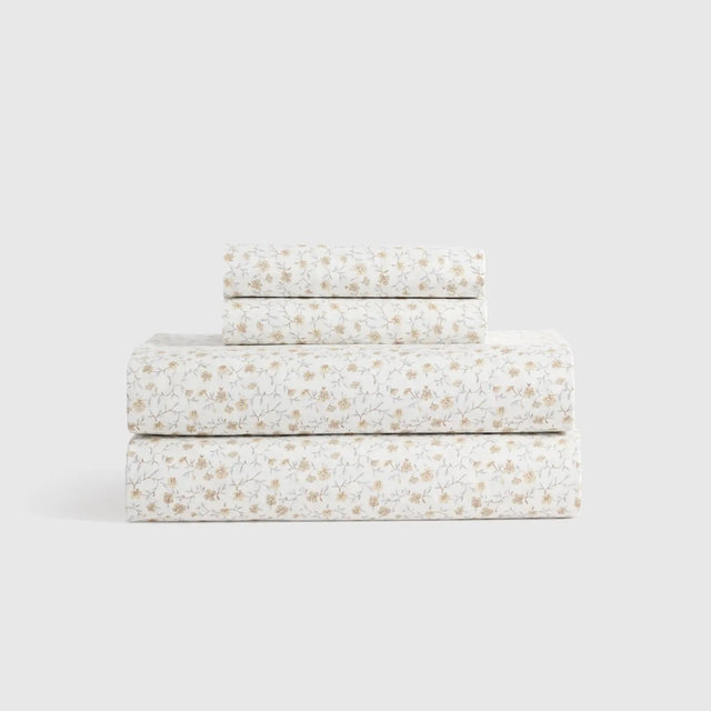 Organic Crisp Percale Sheet Set - Queen