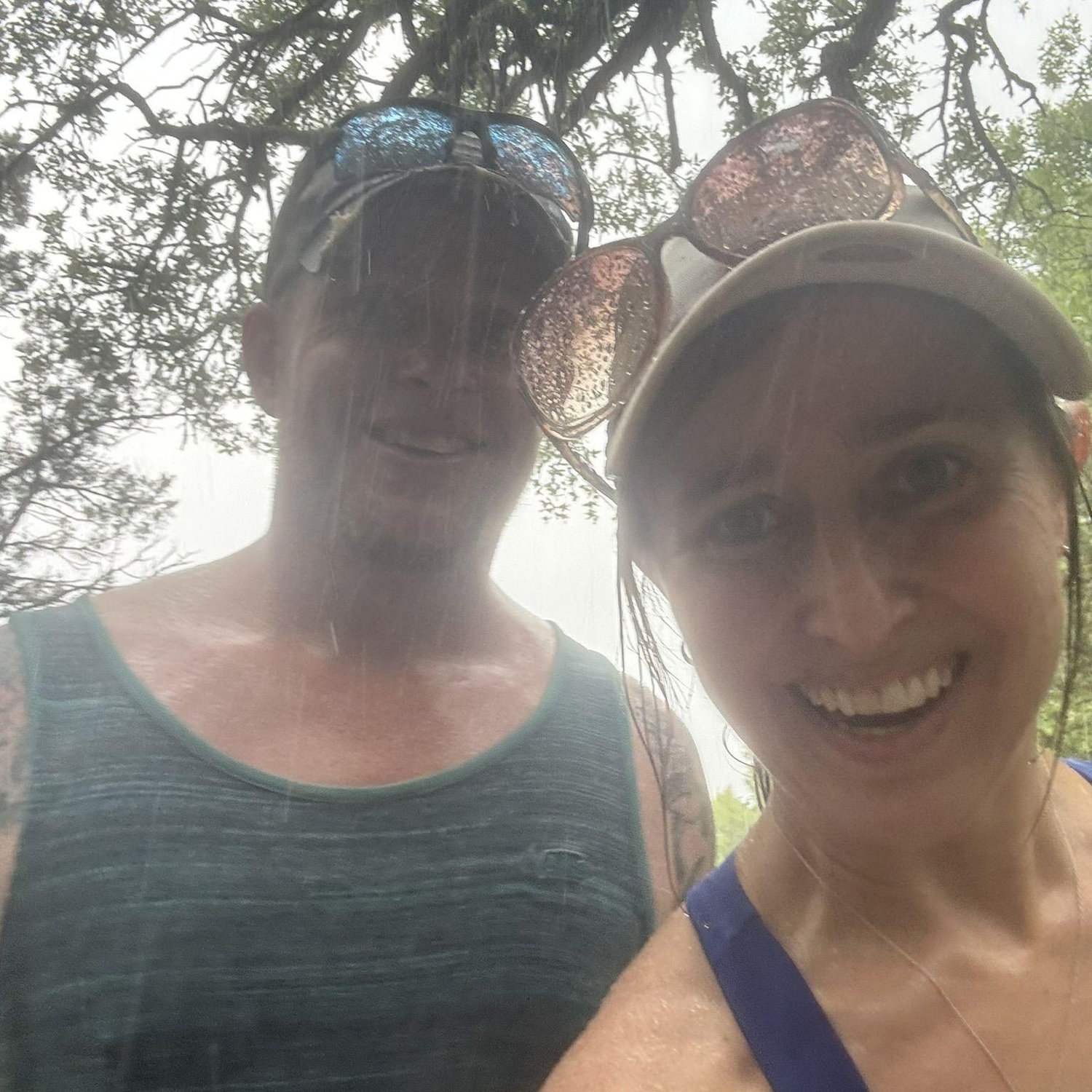 Poured down on at Cleburne State Park on the 4th of July!