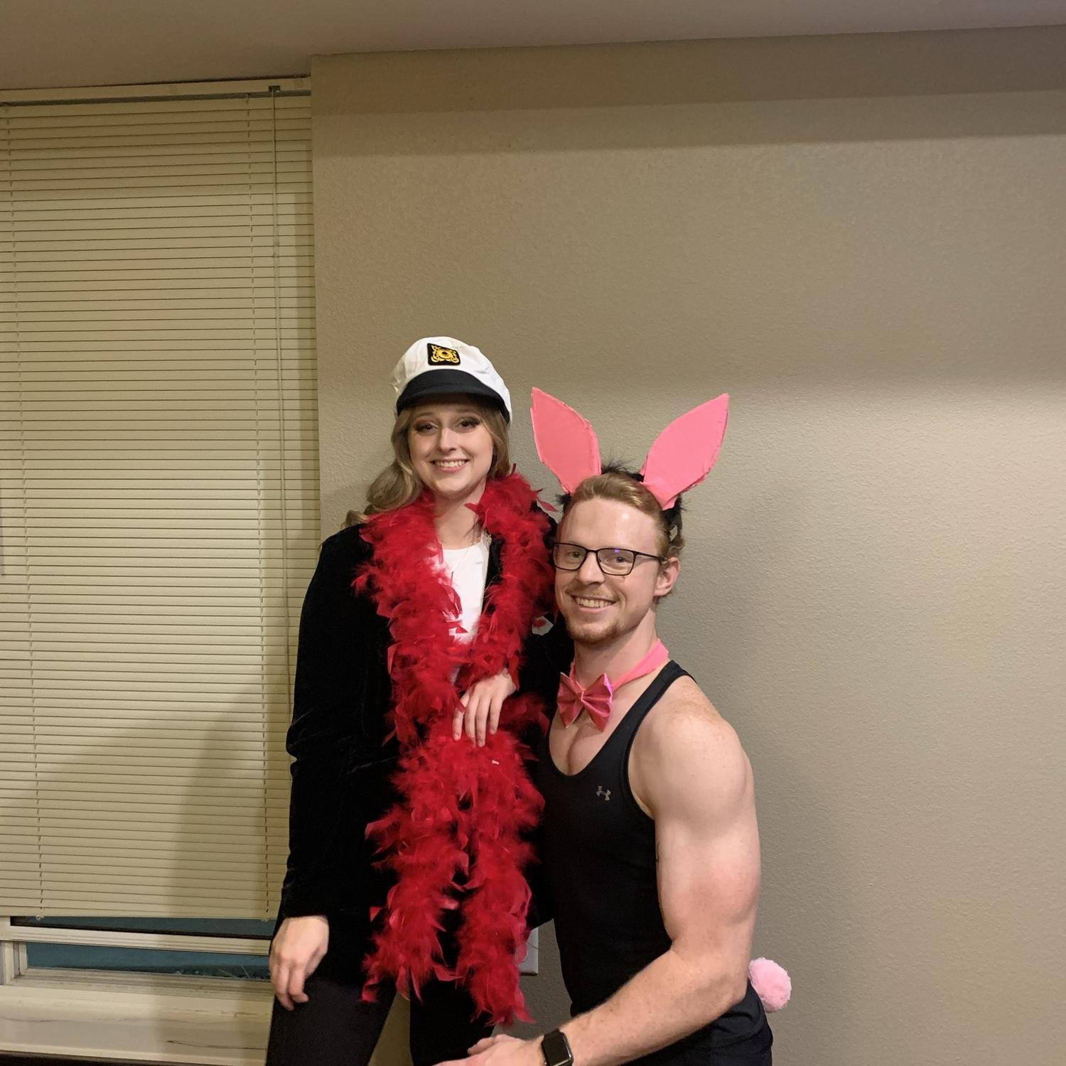 Hugh Hefner + Playboy Bunny