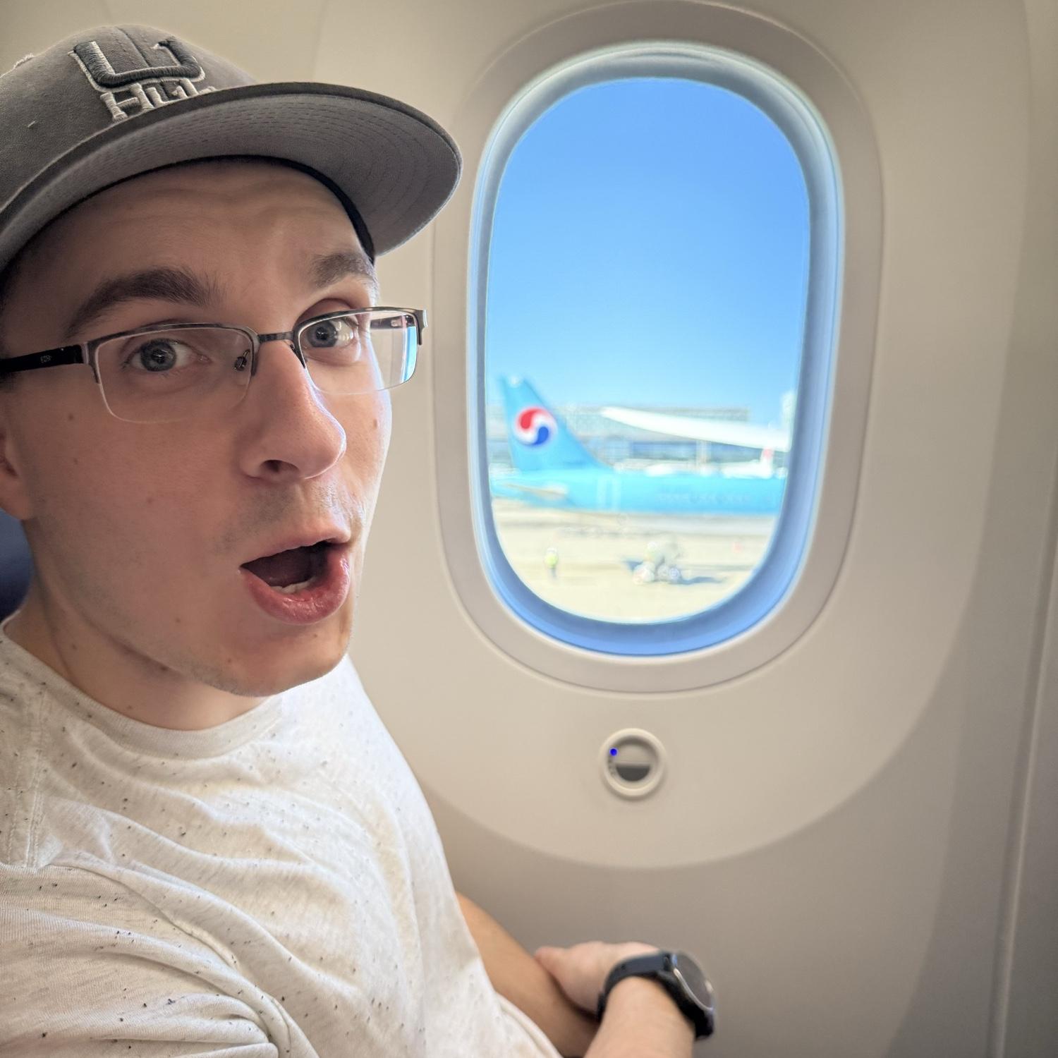 Andrew’s first international flight to the Philippines