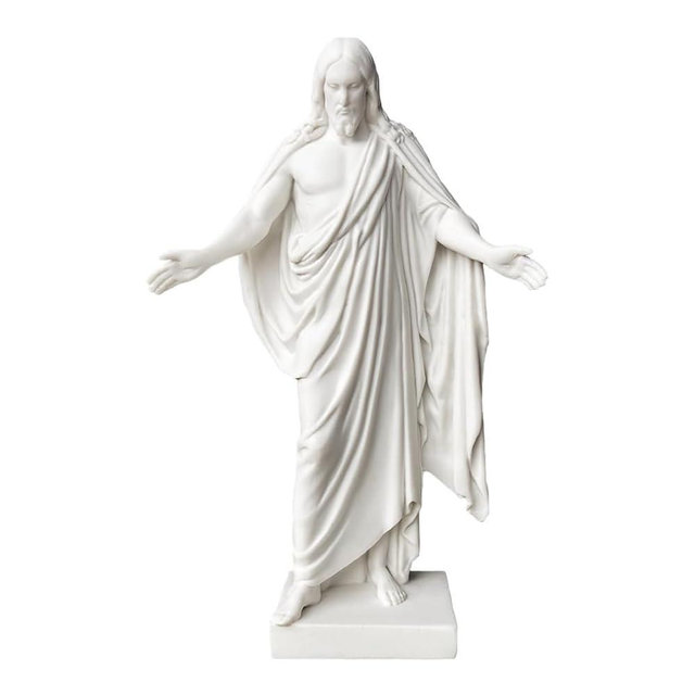 Christus Statue - Small Size (6") - Polystone Replica of Jesus Christ Statue - Elegant Christian Decor for Home, Church, or Office