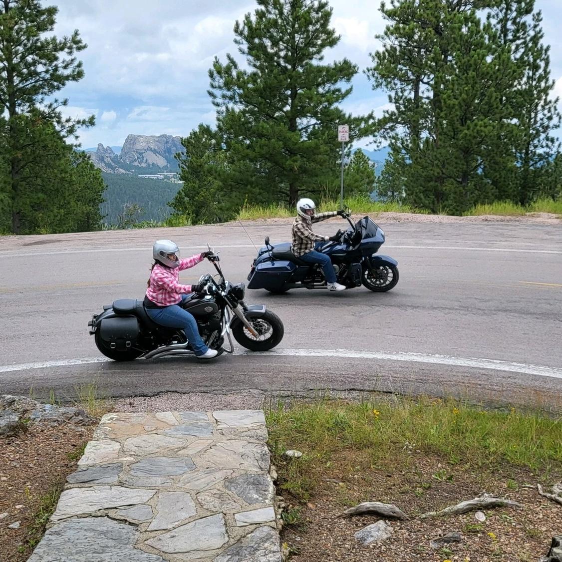 Cruising at the top of Iron Mountain Road in South Dakota