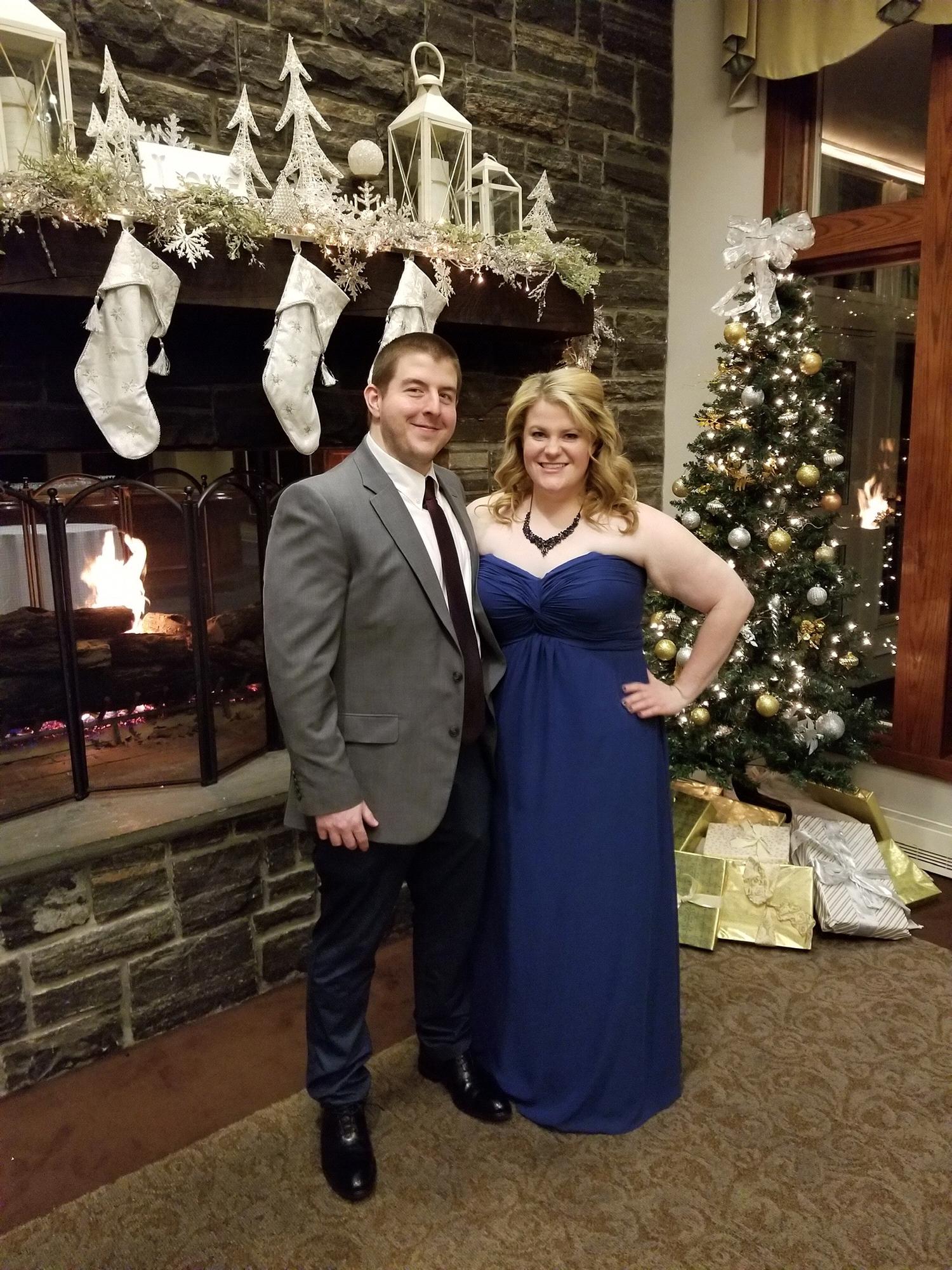 At Caroline's cousin's wedding in December 2018